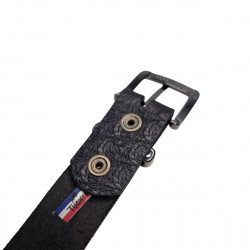 La ceinture Française noire souple cuir de taureau,  Atelier Tucker, Sevrier74