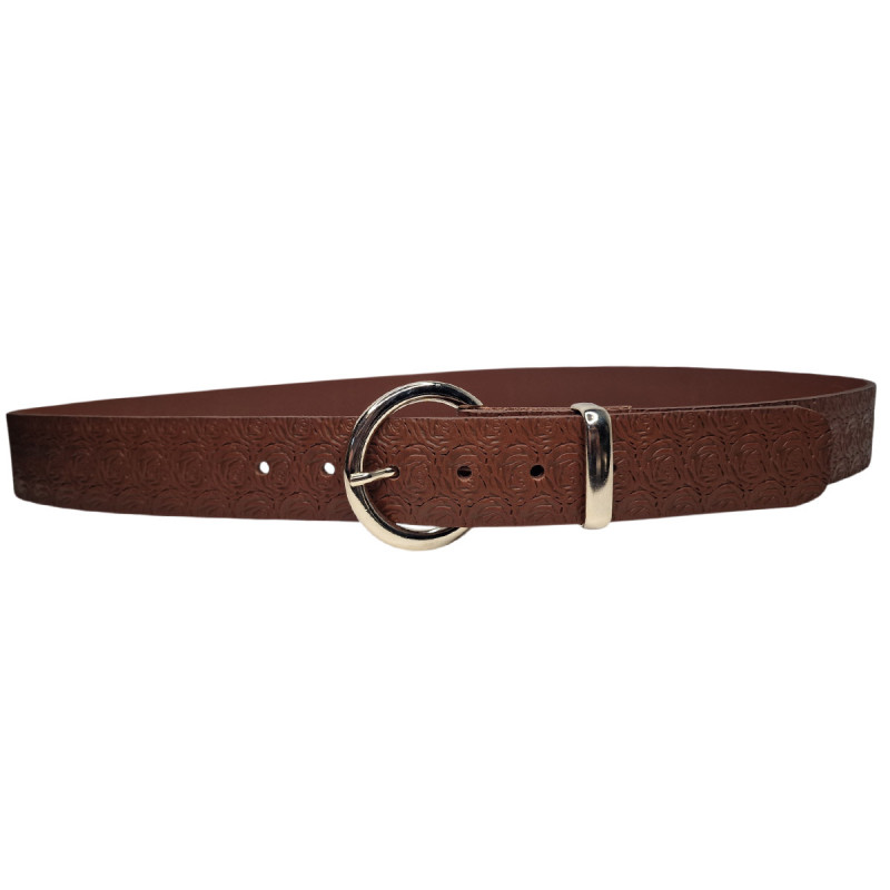 Ceinture indémodable, embossée motif Roses, Tucker
