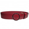 Ceinture femme large cuir rouge,  pour un style élégant et durable ! Tucker