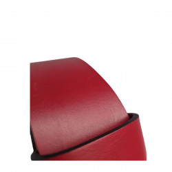 Ceinture femme large cuir rouge,  pour un style élégant et durable ! Tucker