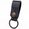 Porte-clefs cuir détail croix de Savoie