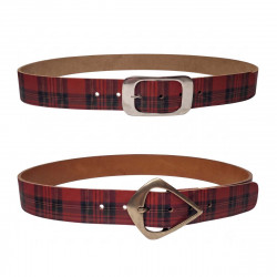 Ceinture motif écossais, pour un look rock, Tucker