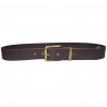 Ceinture marron souple en cuir de buffle pleine fleur, Tucker