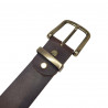 Ceinture marron souple en cuir de buffle pleine fleur, Tucker