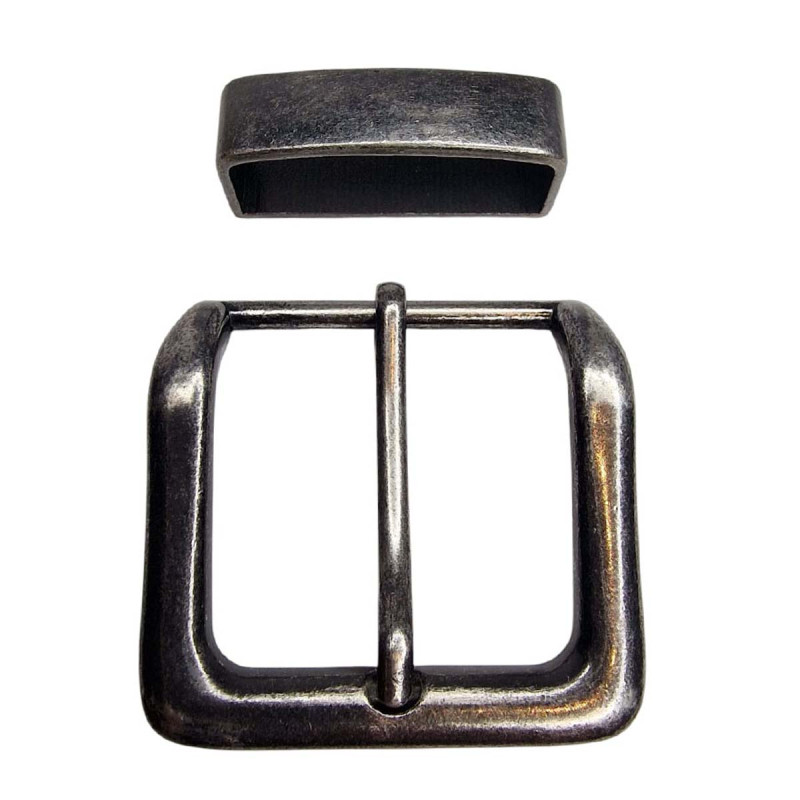boucle de ceinture anthracite, Tucker