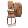 Ceinture en cuir de buffle, aspect usé, cuir pleine fleur, Tucker