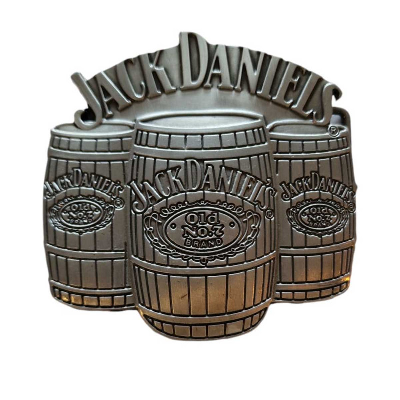 boucle de ceinture whisky n°7 old brand Jack Daniel's tonneaux, Tucker