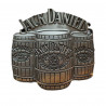 boucle de ceinture whisky n°7 old brand Jack Daniel's tonneaux, Tucker