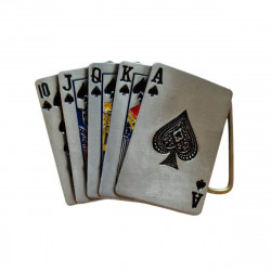 boucle de ceinture jeu de cartes poker quinte flush, Tucker