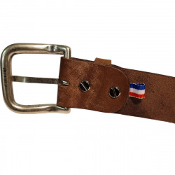 Ceinture homme cuir marron, Tucker. Ceinture personnalisée, idée cadeau