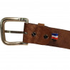 Ceinture homme cuir marron, Tucker. Ceinture personnalisée, idée cadeau