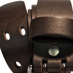 Ceinture homme cuir double ardillon,  Tucker. Cadeau original