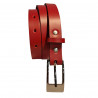 Ceinture femme fine cuir rouge, Tucker
