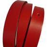 Ceinture femme fine cuir rouge, Tucker