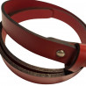 Ceinture femme fine cuir rouge, Tucker