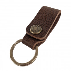 Porte-clés de qualité, cuir Tucker. Cuir martelé pour un style masculin.