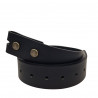 Ceinture noire en cuir de buffle pleine fleur, Tucker. La ceinture française noire, souple