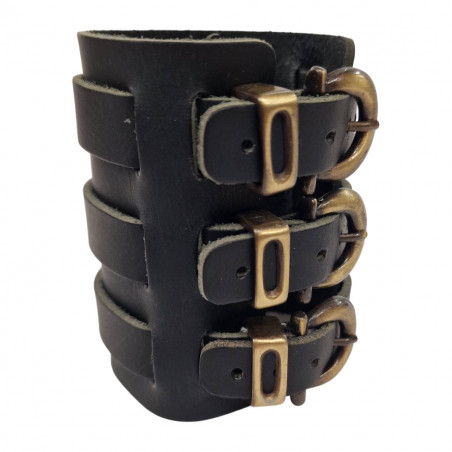 Bracelet cuir triple lanière, pour un maintient du poignet, Style affirmé Tucker.