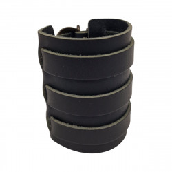 Bracelet cuir triple lanière, pour un maintient du poignet, Style affirmé Tucker.