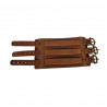 Bracelet de force marron, solide et confortable, cuir pleine fleur, made in la France Sevrier, by Tucker