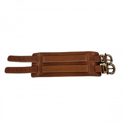 Bracelet de force cuir marron Tucker. Leather strength bracelet  for men.