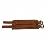 Bracelet de force cuir marron Tucker. Leather strength bracelet  for men.