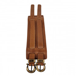 Bracelet de force cuir marron Tucker. Leather strength bracelet  for men.