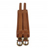 Bracelet de force cuir marron Tucker. Leather strength bracelet  for men.