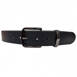 Boucle de ceinture shiny black metal, Tucker