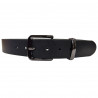 Boucle de ceinture shiny black metal, Tucker