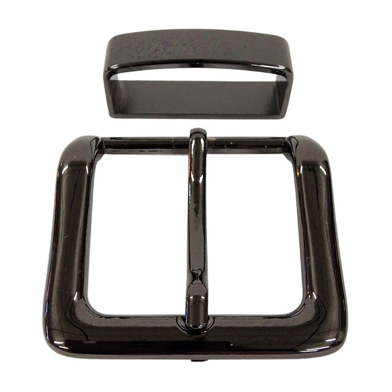 Boucle de ceinture tendance, couleur anthracite,  Tucker