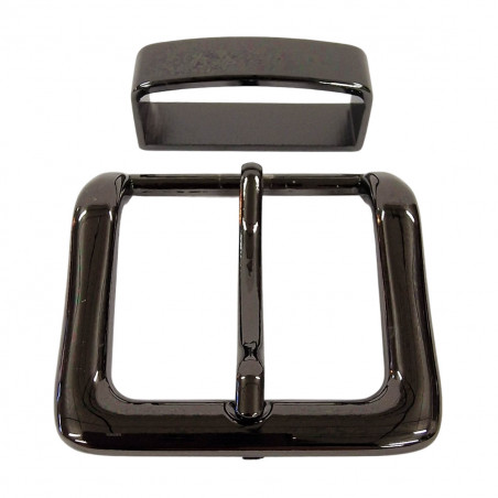Boucle de ceinture tendance, couleur anthracite,  Tucker