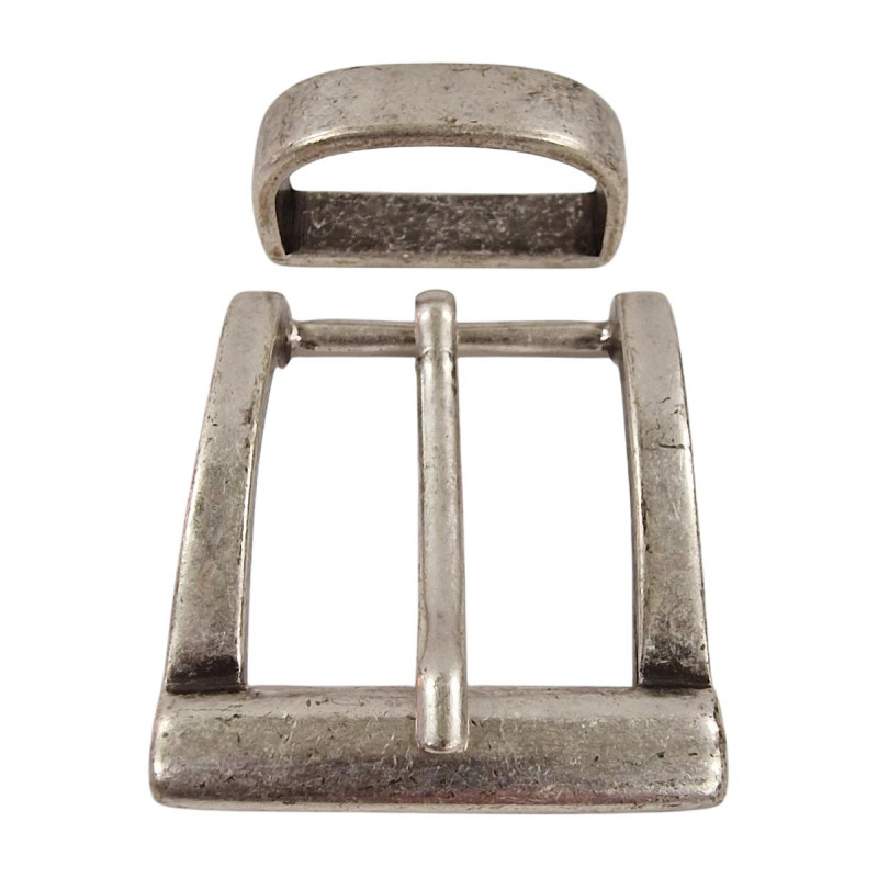 Boucle de ceinture, fine et discrète, style ancien Tucker