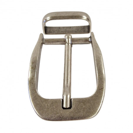 Boucle de ceinture aspect argent, style country/western,  Tucker