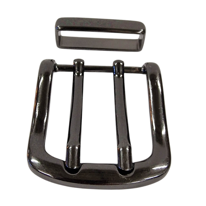 Boucle de ceinture double ardillon, style cowboy, Tucker