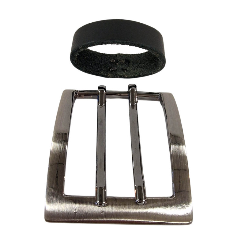 Boucle de ceinture double ardillon Tucker