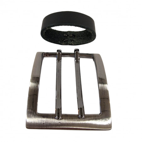 Boucle de ceinture double ardillon Tucker