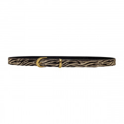 Ceinture femme motifs zèbre, poils véritables,  Tucker
