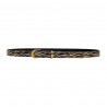 Ceinture femme motifs zèbre, poils véritables,  Tucker