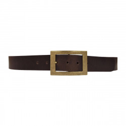Ceinture marron souple en cuir de buffle pleine fleur, Tucker
