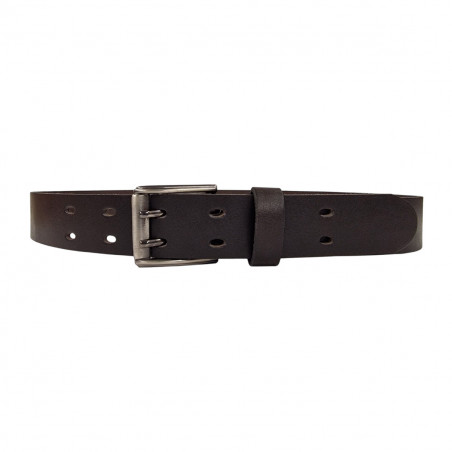 Ceinture homme cuir double ardillon,  Tucker. Cadeau original