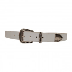 Ceinture blanche, cuir blanc, style western,  Idée cadeau . Tucker