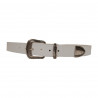 Ceinture blanche, cuir blanc, style western,  Idée cadeau . Tucker