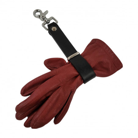 Porte gants noir cuir Tucker