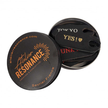 Marque verres en cuir,  Tucker